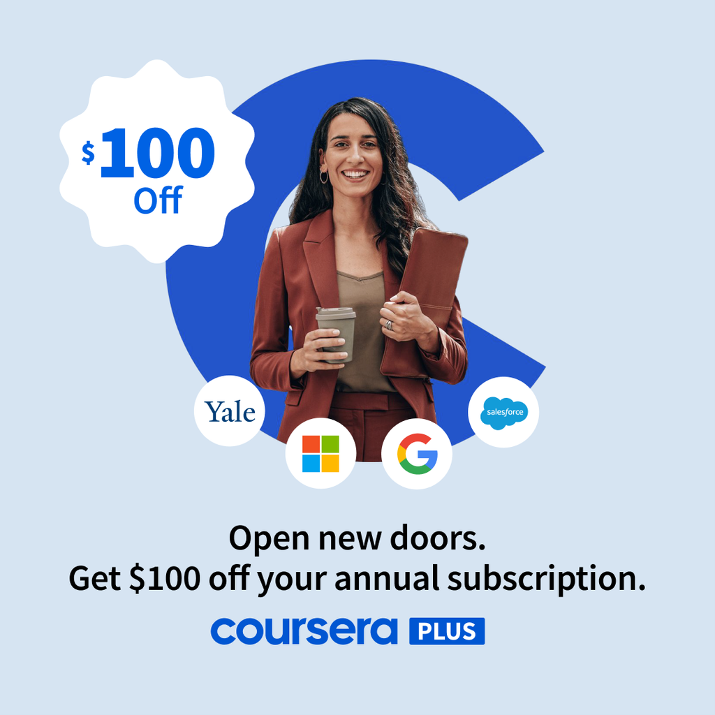 Coursera Plus $100 of